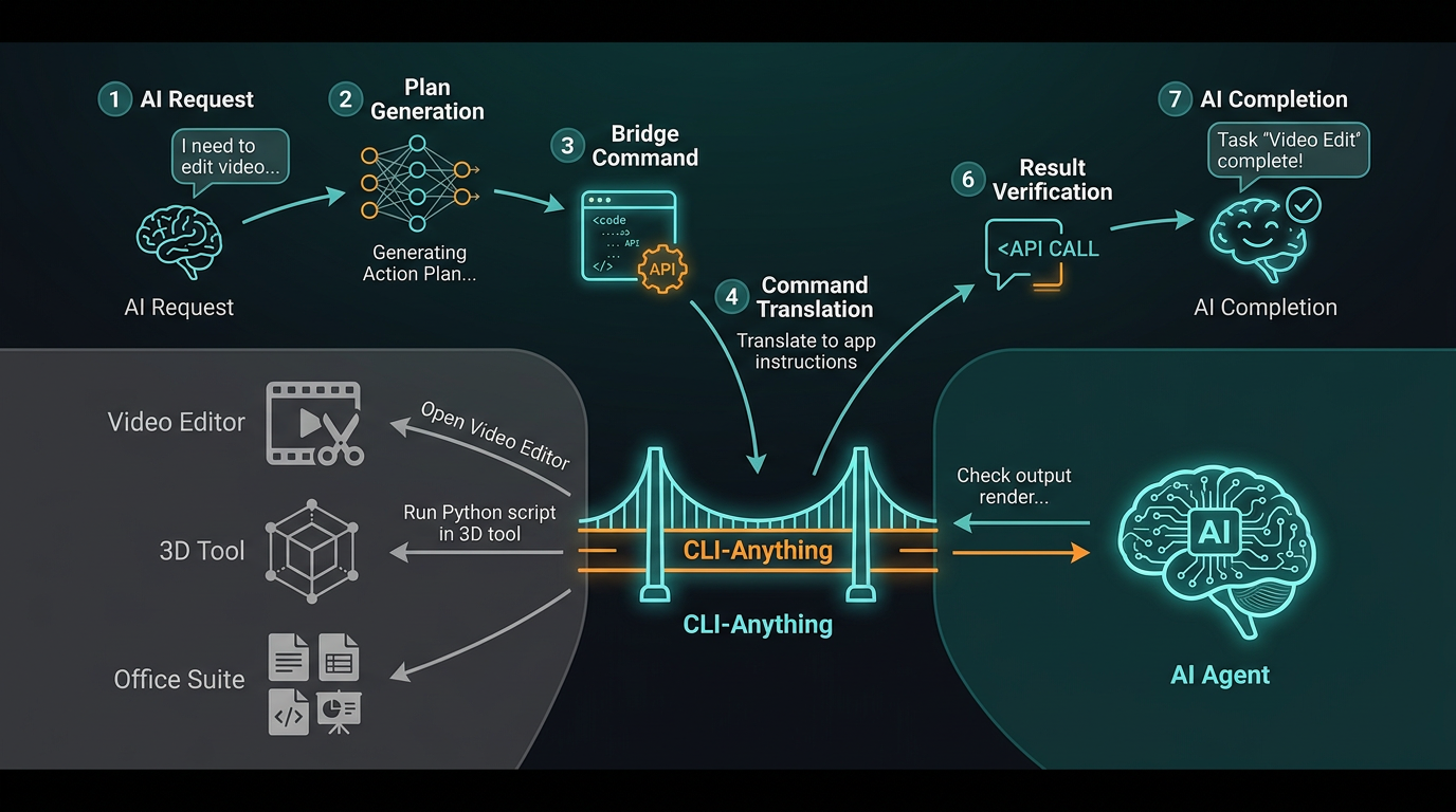 CLI-Anything - Bridge all software to AI